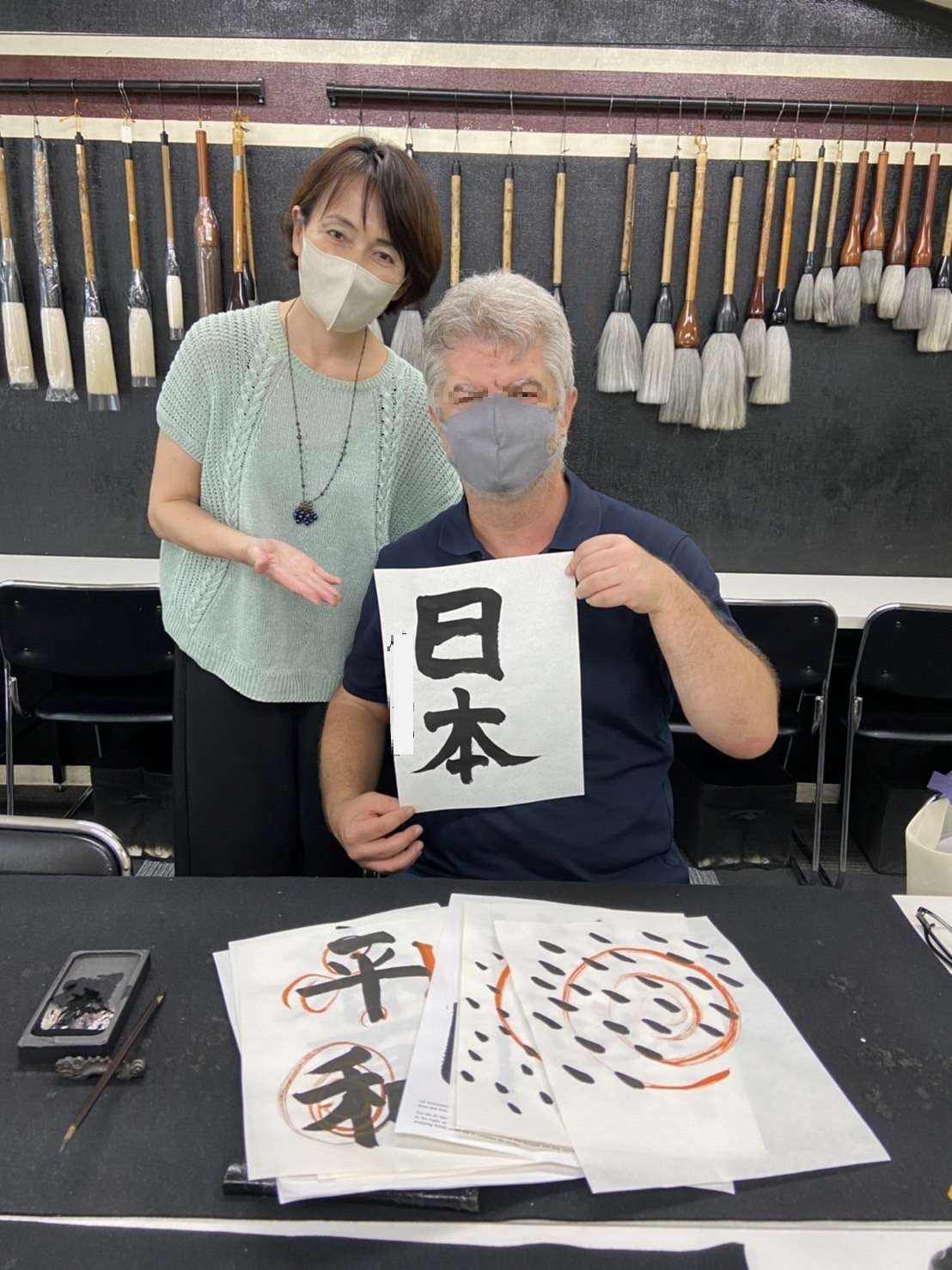 外国人コース　60分基礎コース受講風景