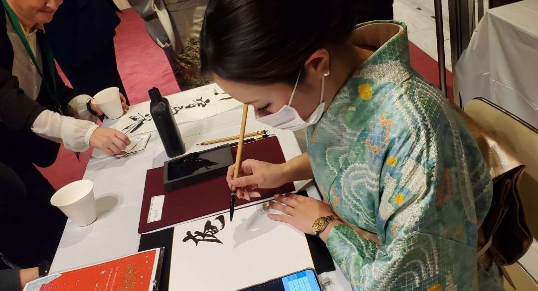 UNWTOガストロノミーツーリズム世界フォーラム@奈良でうちわ・色紙揮毫